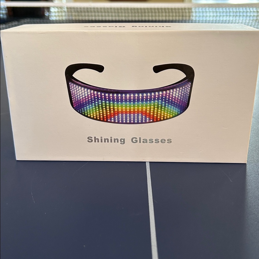 LED Party Glasses with Rainbow Display